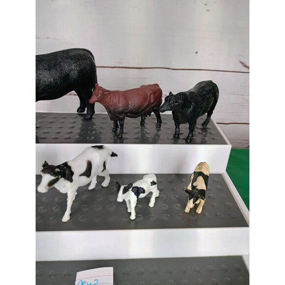 Popak New Ray Toy Lot‎ of 7 Cows, Dairy, Black Angus - Picture 6 of 10